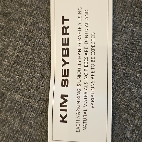 NWT Kim Seybert set of 4 tiger eye napkin ring - Picture 11 of 15